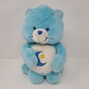 Care Bears 12” Bedtime Bear Kneeling Praying Talking Blue 2003 Works Prayer